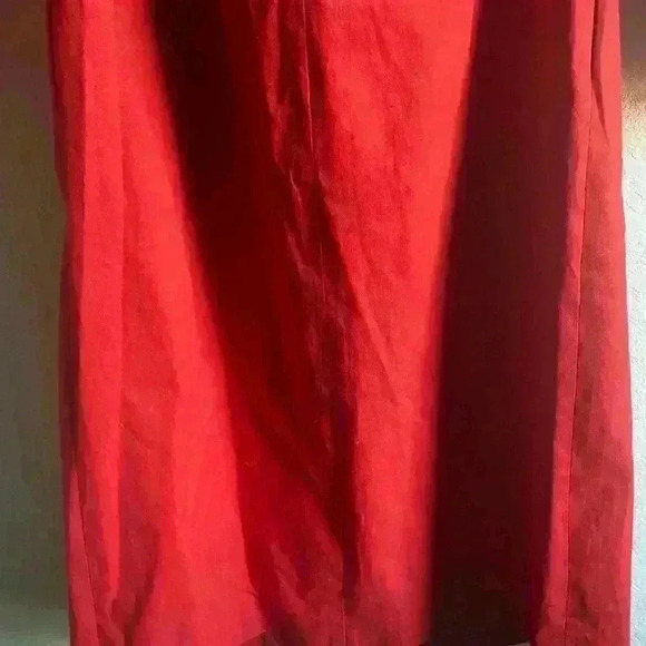 ÀCHEVAL PAMPA  Net Sustain Nube Off-The-Shoulder Stretch-Cotton Red Midi Dress M - Picture 14 of 16